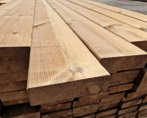 Thermowood borovi gyalult padló